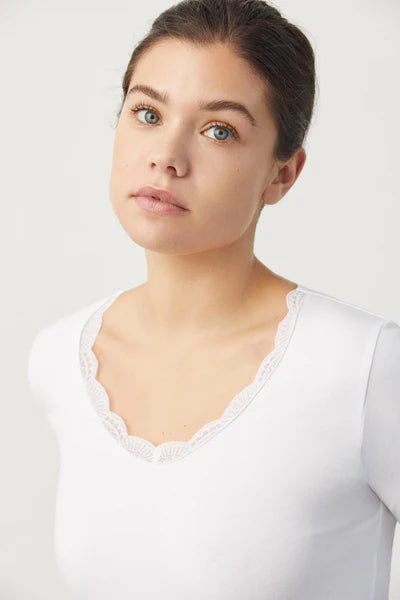 Camiseta algodón Ysabel Mora 19688 lencera.